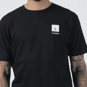 Front view of Kore Tee in Black — Alliance BJJ Houston