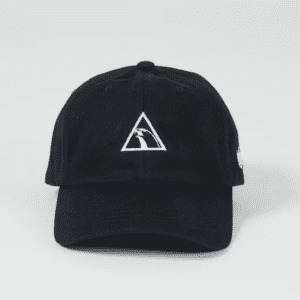 Front view of Logo Dad Hat in Black — Alliance BJJ Houston