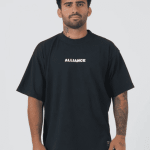 Front view of Soaring Tee in Black — Alliance BJJ Houston