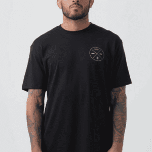 Front view of X Tee in Black — Alliance BJJ Houston