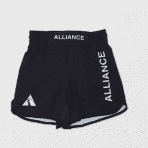 Front view of Alliance Youth Grappling Shorts in Black — Alliance BJJ Houston